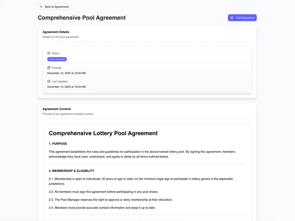 Pool Agreements
